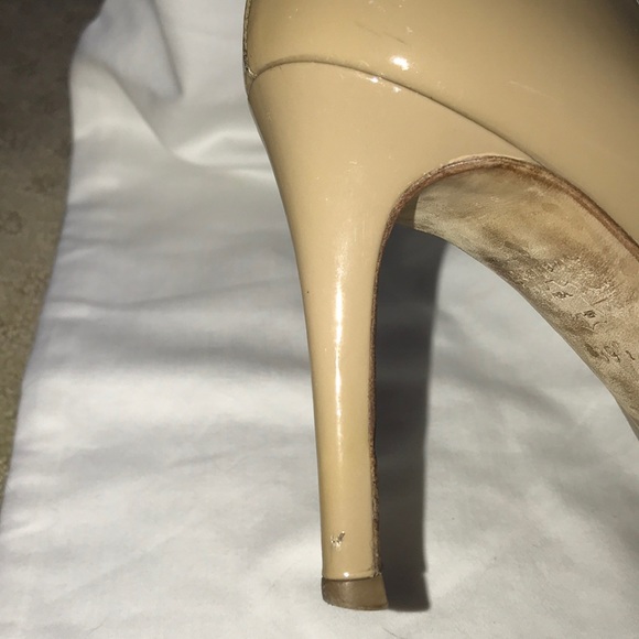 L. K. Bennet Shilo Patent Nude Heel Size 39.5 - Picture 2 of 4